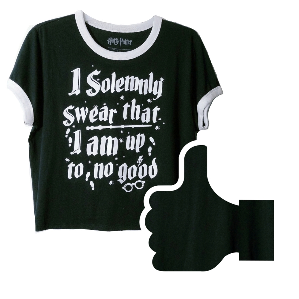 HARRY POTTER  
Solemnly Swear Up To No Good jr tee